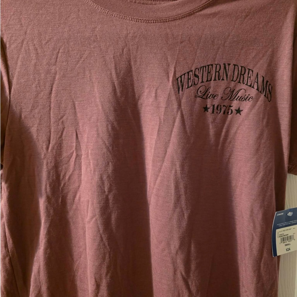 Live Music Graphic T-Shirt - Dusty Rose